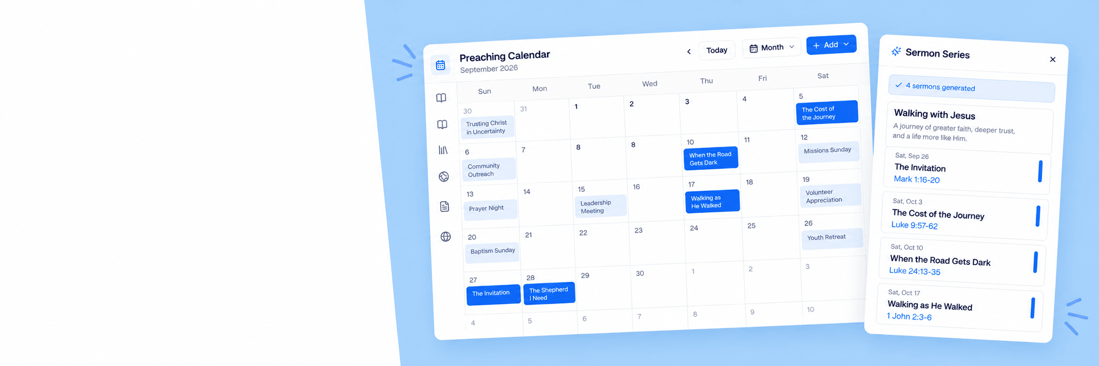 Preaching calendar